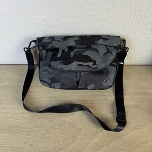 lululemon athletica Black Camouflage Crossbody Bag